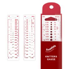 Essentials Knitter's Imperial and Metric Needle Gauge